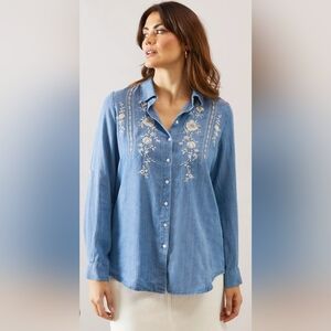 Style & Co Denim Button Up